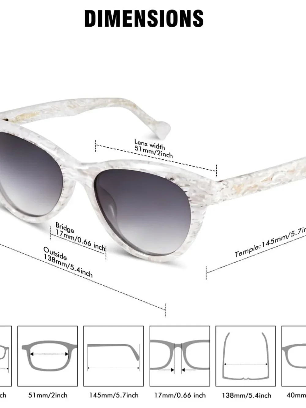 Eye-Catching Cat Eye Sunglasses - Polarized with UV400 Protection for Women